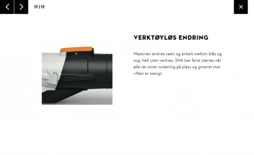 Stihl SHA 56 - Løvsuger/Løvblåser/Kvern - Bilde 12