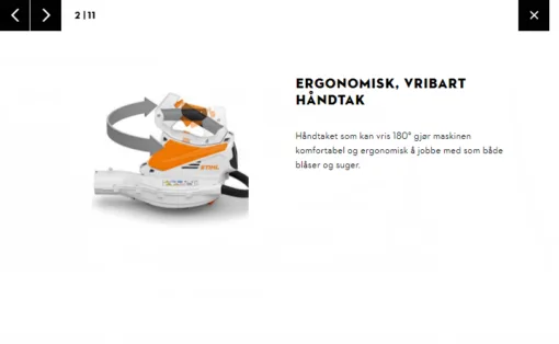 Stihl SHA 56 - Løvsuger/Løvblåser/Kvern - Bilde 3