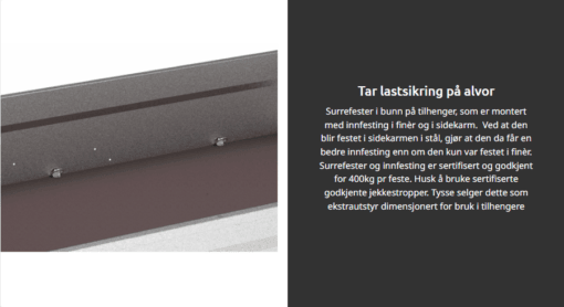 Tilhenger 6077 tipp 750 kg - Bilde 3