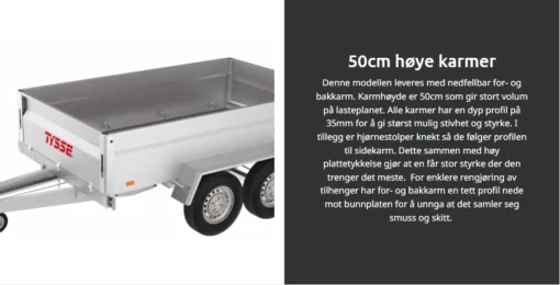 Tilhenger 6217 FS 50 1300kg - Bilde 8