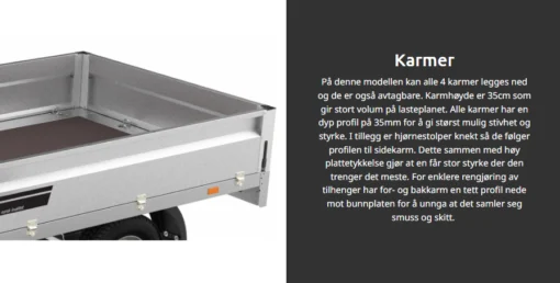 Tilhenger 6301 NFH 35 2000kg - Bilde 3
