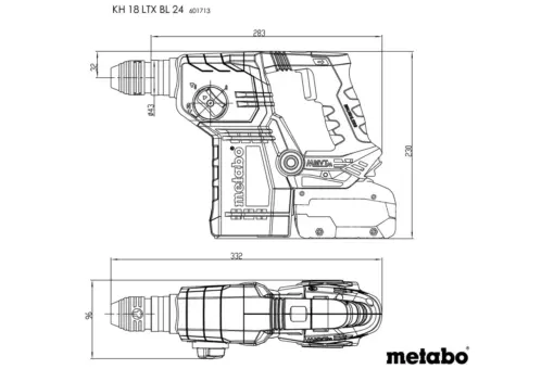 Metabo Batteridrevet kombihammer KH 18 LTX BL 24 (solo) - Bilde 4