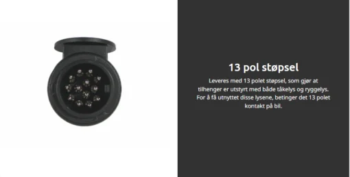 Tilhenger 6277 tipp 1300kg - Bilde 3