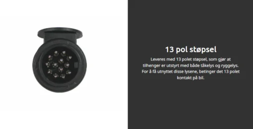 Tilhenger 6301 NFH 35 2000Kg - ALU/LED - Bilde 13
