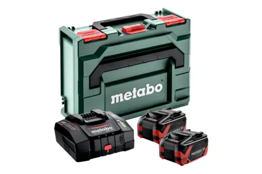 Metabo Basis-sett 2 x LiHDX 8.0 Ah + ASC 290 + metaBOX 145 (18 V)