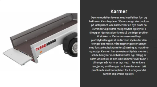 Tilhenger 6277 tipp 1300kg - Bilde 5