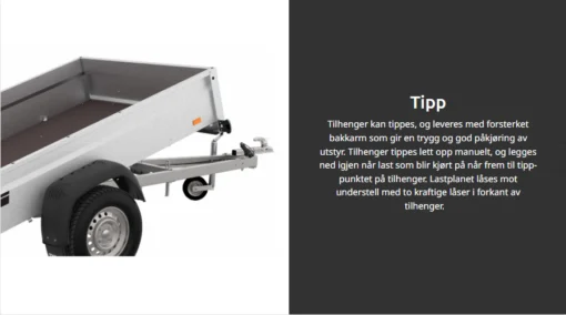 Tilhenger 6277 tipp 1300kg - Bilde 11