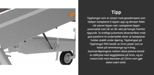 Tilhenger 6220 FS 35 tipp 1300kg - Bilde 12